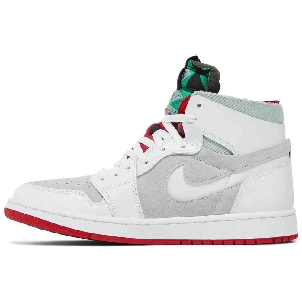 Men's Size 9.5 Nike Air Jordan 1 High Zoom Air CMFT 'Hare' White Red CT0978-100